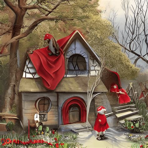 Red Riding Hood and Grandmother House