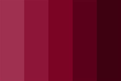 Red wine color palette