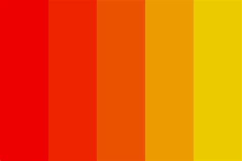 Red and Yellow Color Palette