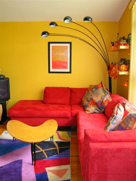 Red and Yellow Interior Decor