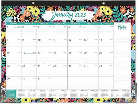 Reducing Stress with Large Desk Calendar Organizer