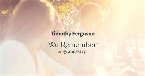 Description of Remembering Timothy Ferguson