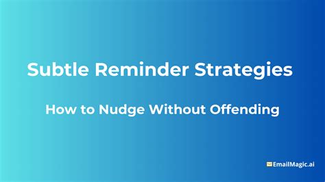 Reminder Strategies