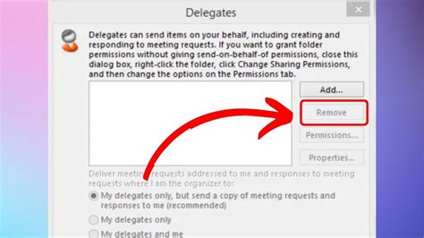 Remove Delegate Access Reasons