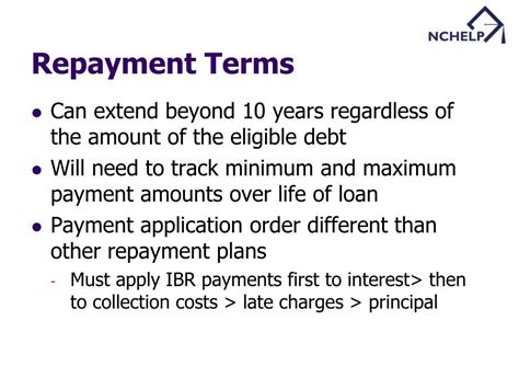 Repayment Terms