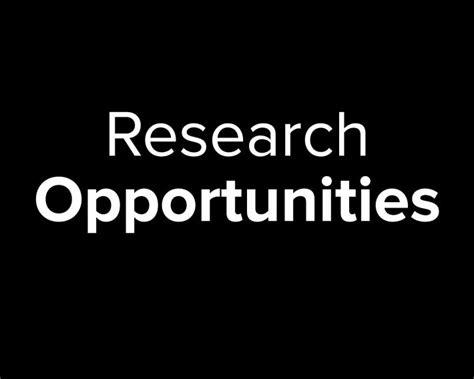 Research Opportunities