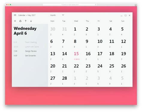 Responsive Calendar Design