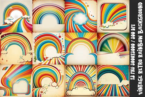 Retro Rainbow Decor