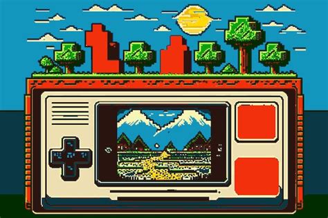 Retro-style video game screenshot featuring the 256 color palette