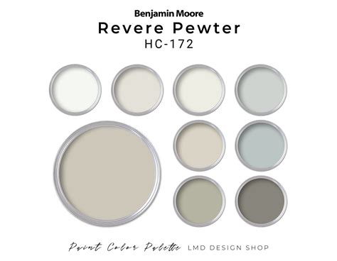 Revere Pewter color combinations