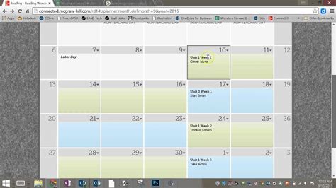 Reviewing and Adjusting Your Calendar