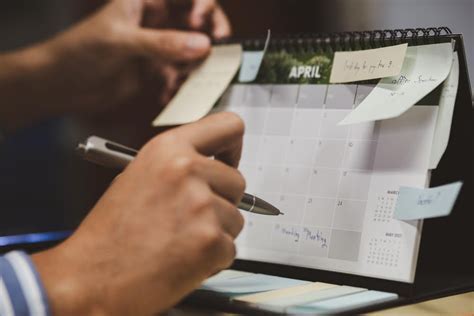 Reviewing and Adjusting the Calendar Regularly