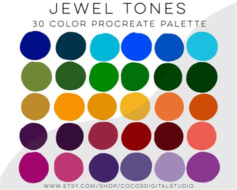 Rich Jewel Tones Color Palette