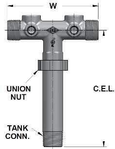 Right Pressure Tank Tee