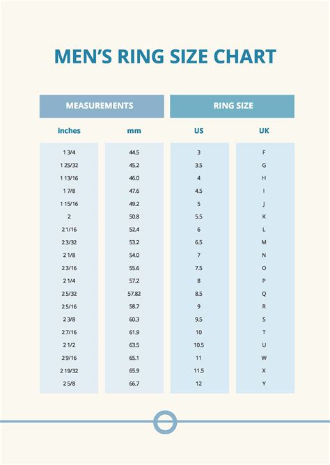 Ring Size Table