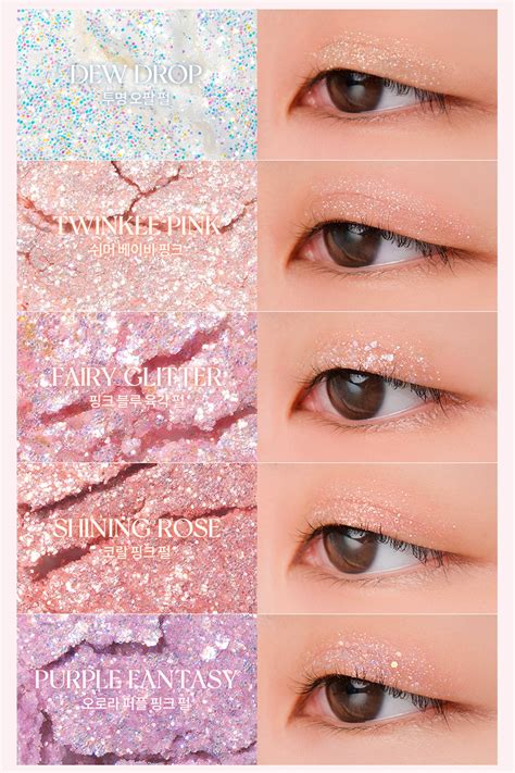 Romand Glitter Palette Look 2