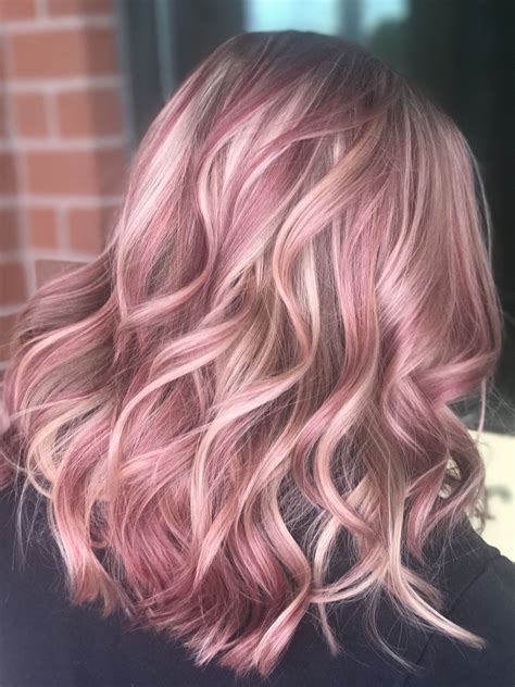 Rose Blonde Hair Color