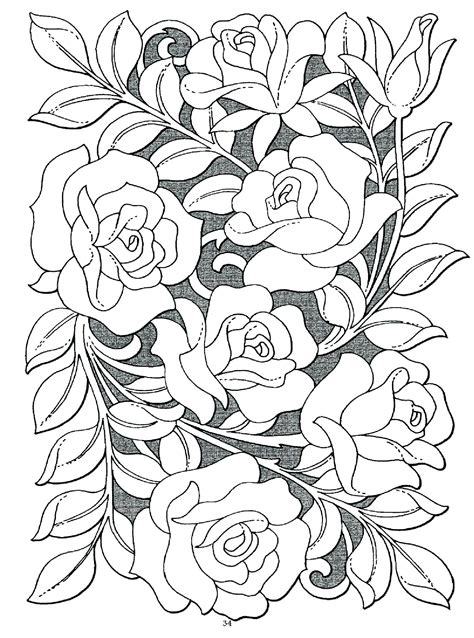 Rose Garden Coloring Pages