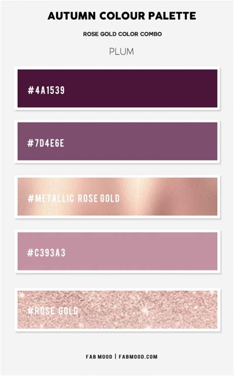 Rose Gold Color Combinations