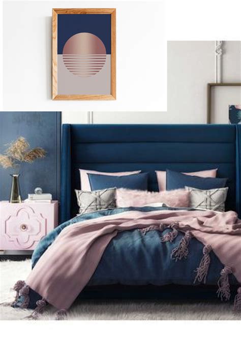 Rose Pink and Navy Blue Color Palette