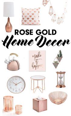 Rose Gold Home Decor