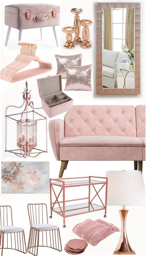 Rose Gold Home Decor