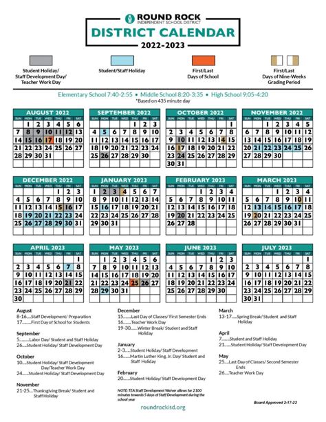 Round Rock ISD Calendar and Community Engagement