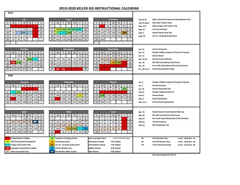 Round Rock ISD Calendar Image 1