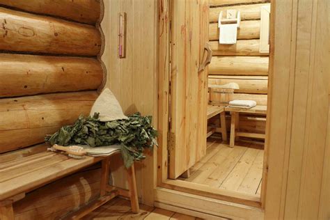 Russian banya interior