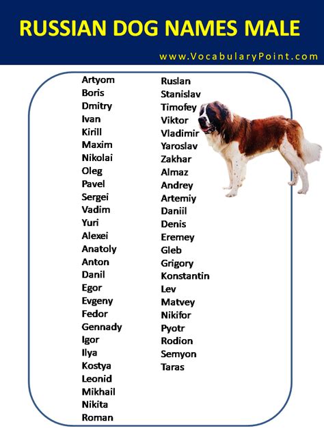 Russian Dog Names