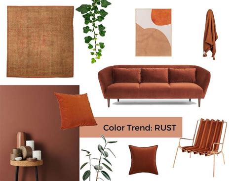 Rust Colour Palette Furniture Design 8