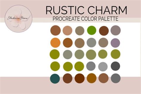 Rustic charm color palette