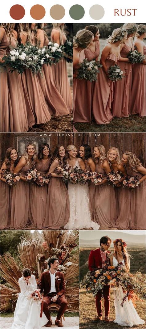 Rustic charm wedding palette with dusty blue and burgundy hues