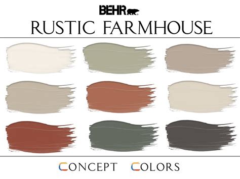 rustic color schemes