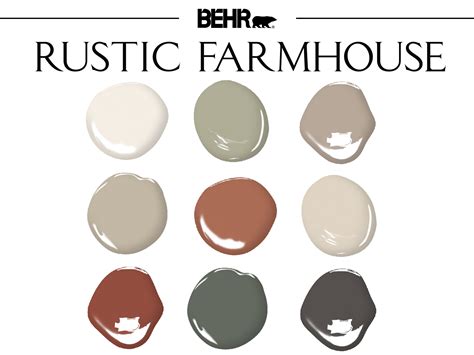 Rustic Farmhouse Color Palette