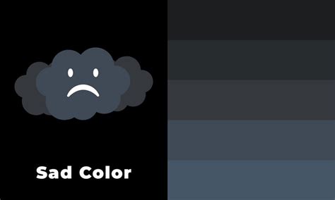 Sadness Colors in Design