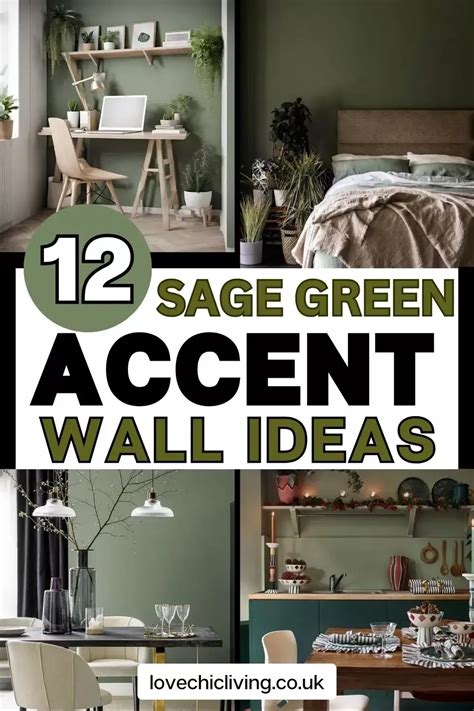 Sage green used as an accent color