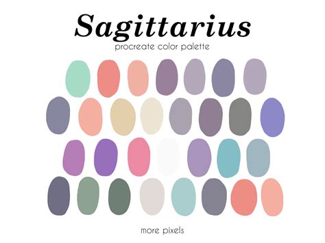 Sagittarius Color Palette