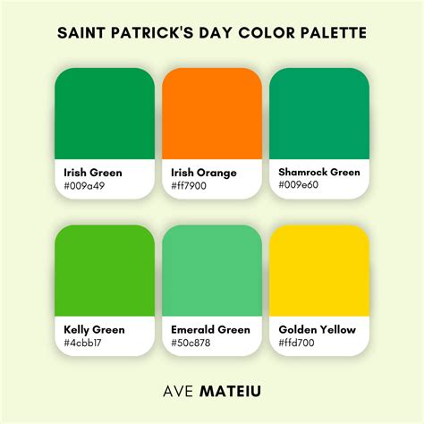 Saint Patrick's Day Color Combinations