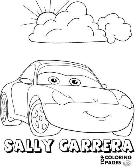 Sally Carrera Coloring Page