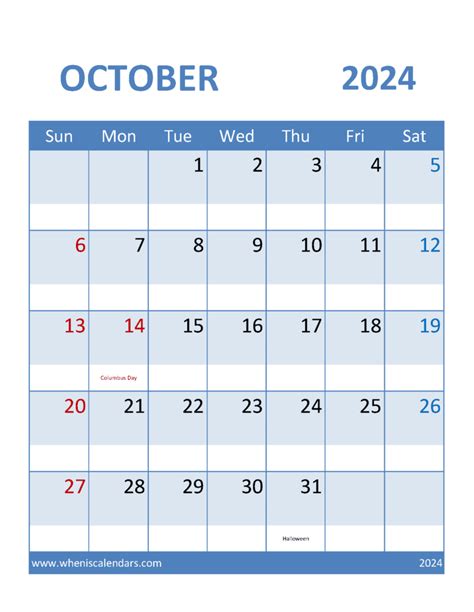 Samford Calendar Layout