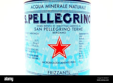 San Pellegrino Water Label