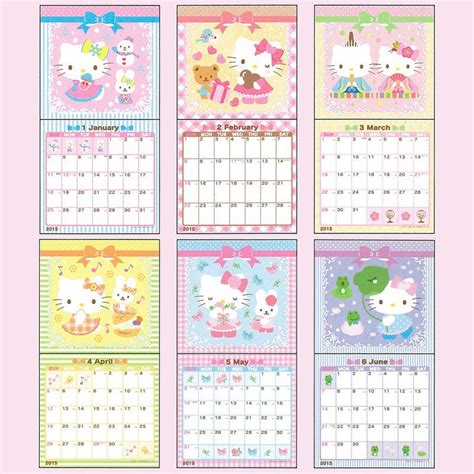 Sanrio Calendar Designs