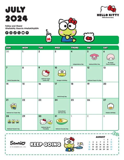 Sanrio Character Calendars