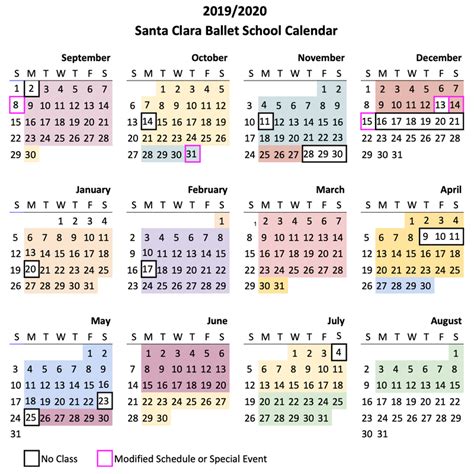 Santa Clara County School Calendar 2025 Image 1