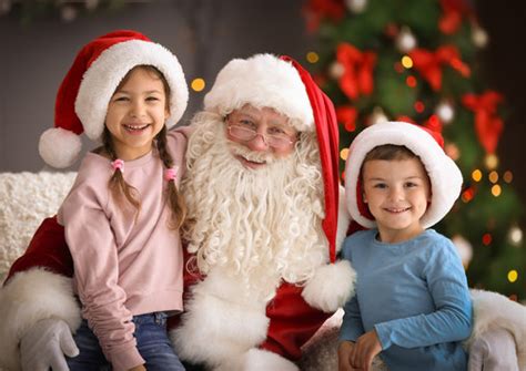 Santa Claus and children