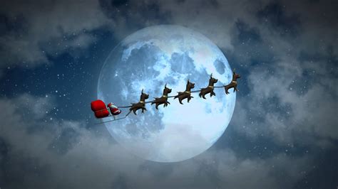 Santa Claus flying