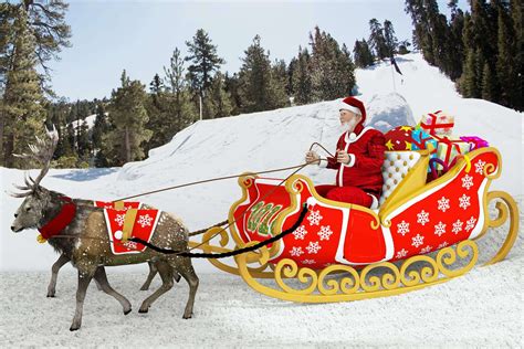 Santa's Sleigh Ride Through the Night Sky