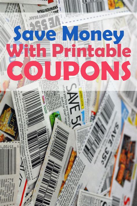 Save Money with Coupons Printable