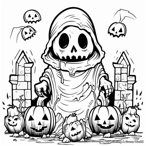 Scary Halloween Coloring Pages